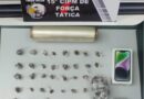 Força Tática prende homem por tráfico de drogas, apreende entorpecentes e munições
