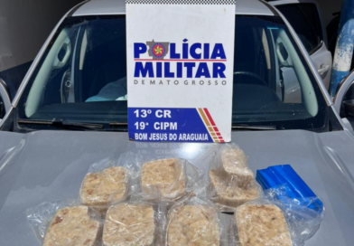 Polícia Militar prende faccionado com oito quilos de entorpecentes em Bom Jesus do Araguaia