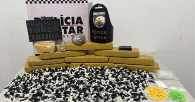 Força Tática prende faccionado com tabletes de maconha, comprimidos de ecstasy e mil pinos de cocaína