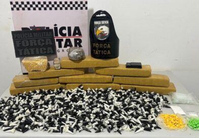 Força Tática prende faccionado com tabletes de maconha, comprimidos de ecstasy e mil pinos de cocaína