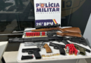 Polícia Militar prende suspeito por violência doméstica contra gestante e recolhe armas