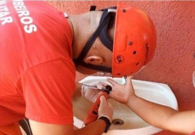 Bombeiros removem anel preso em dedo de vítima em Confresa