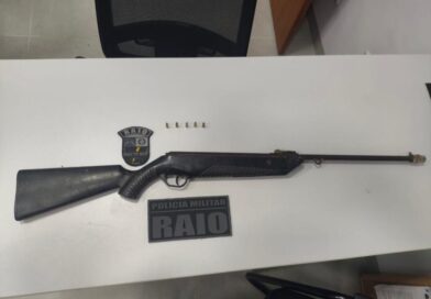 Companhia Raio prende homem com espingarda sem documentação em Guarantã do Norte