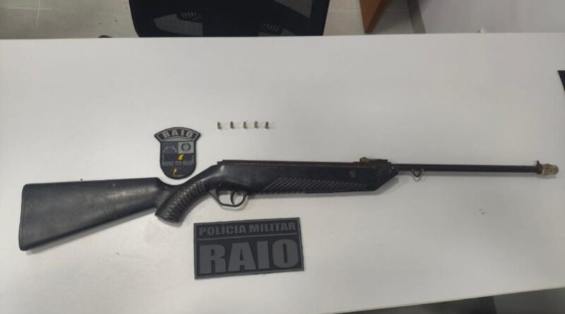 Companhia Raio prende homem com espingarda sem documentação em Guarantã do Norte