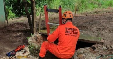 Corpo de Bombeiros salva adolescente de 15 anos após queda de cinco metros em cisterna