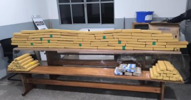 Polícia Militar apreende mais de 130 tabletes de entorpecente durante abordagem em Guiratinga