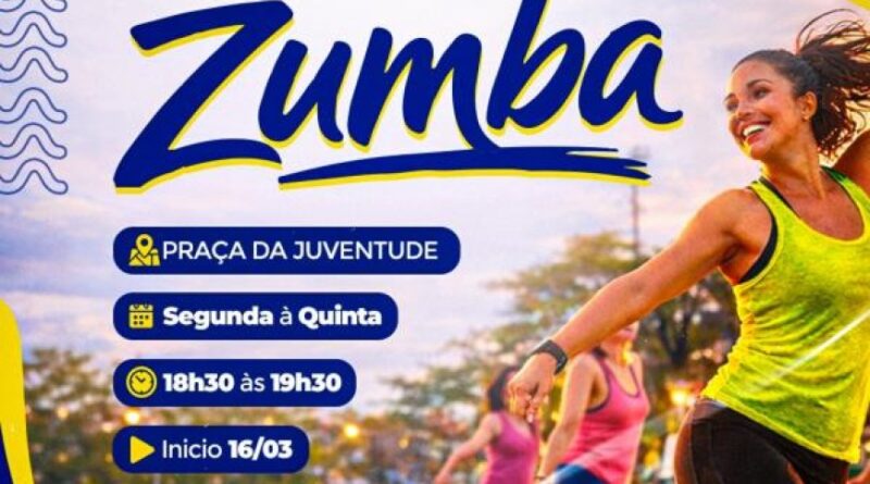 Praça da Juventude recebe aulas gratuitas de zumba a partir de segunda-feira (16)