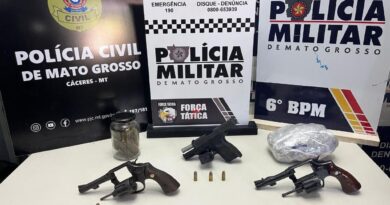 Forças de segurança detém três faccionados após tentativa de homicídio em Cáceres