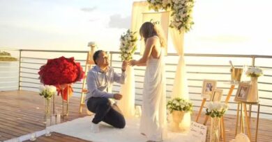 Lucas Buda pede Joyce Magalhães em casamento de joelho: ‘Casa comigo?’