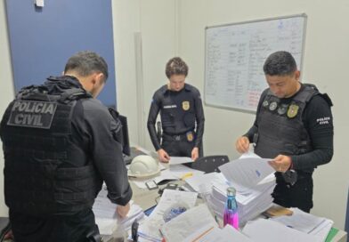 Polícia Civil cumpre ordens judiciais contra empresa investigada por fraude em obras de escolas em Guarantã do Norte