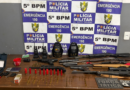 Polícia Militar apreende arsenal de armas e munições em zona rural de Rondonópolis