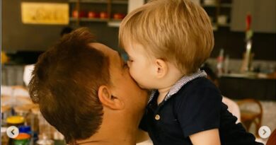 Poliana Rocha se diverte com vídeo que compara neto ao avô Leonardo: ‘Genética’