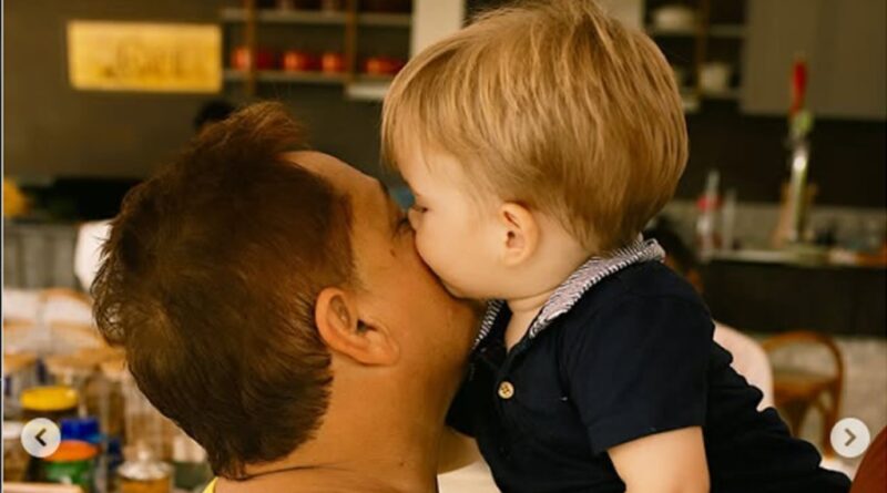 Poliana Rocha se diverte com vídeo que compara neto ao avô Leonardo: ‘Genética’