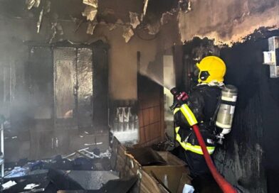 Bombeiros combatem princípio de incêndio em primeira ocorrência após inauguração de unidade em Querência