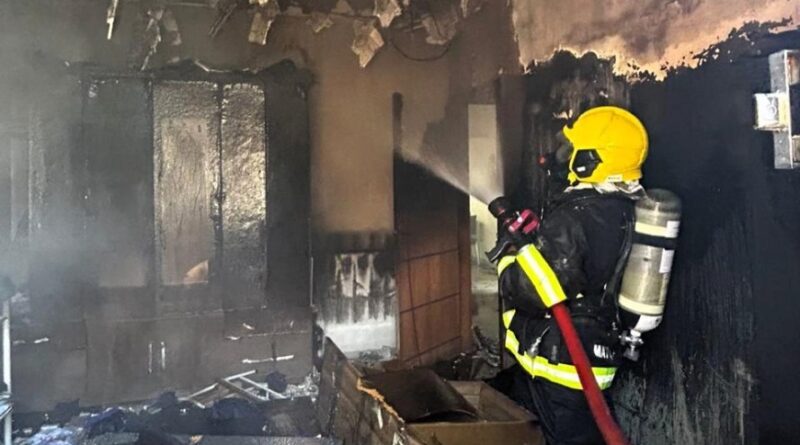 Bombeiros combatem princípio de incêndio em primeira ocorrência após inauguração de unidade em Querência