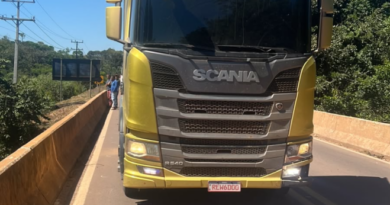 Polícia Militar recupera caminhão roubado e prende suspeito em Carlinda