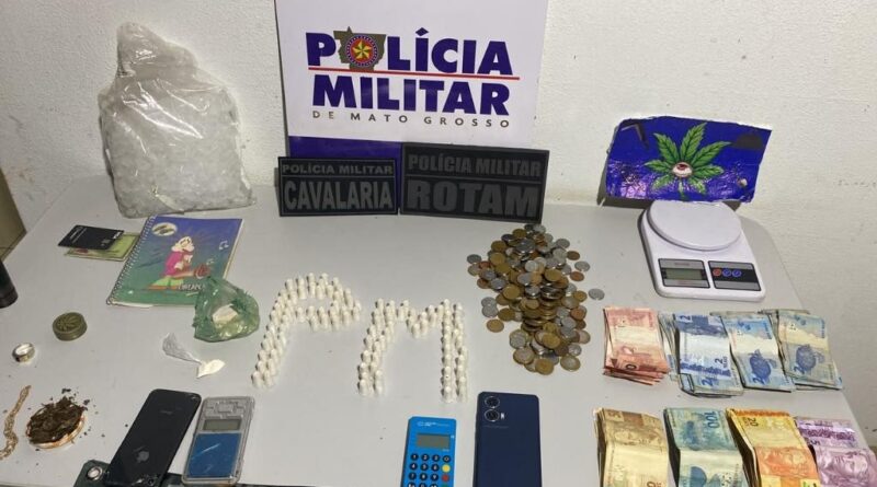 Polícia Militar prende casal por tráfico de drogas em Alto Paraguai