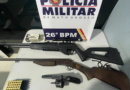 Polícia Militar prende homem que agrediu e ameaçou esposa com arma de fogo