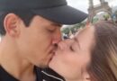 Pedro do Flamengo curte férias em família e posa diante da Torre Eiffel, em Paris