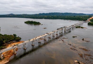 Com 1.410 metros de extensão, ponte do Rio Juruena chega a 68% de execução