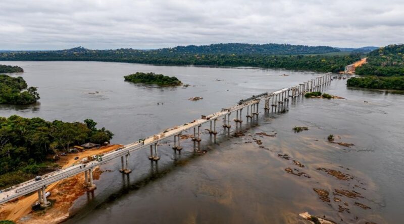 Com 1.410 metros de extensão, ponte do Rio Juruena chega a 68% de execução