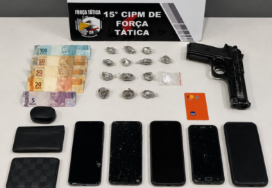 Força Tática apreende dois adolescentes com drogas e arma de brinquedo em Várzea Grande