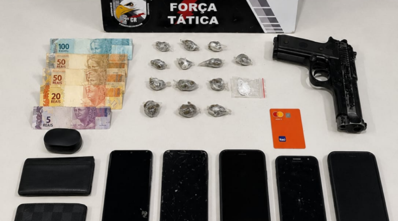 Força Tática apreende dois adolescentes com drogas e arma de brinquedo em Várzea Grande