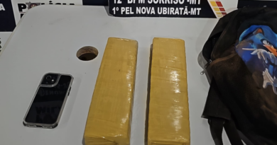 Polícia Militar prende homem faccionado com três quilos de maconha em Nova Ubiratã