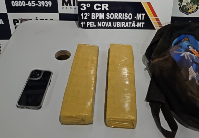 Polícia Militar prende homem faccionado com três quilos de maconha em Nova Ubiratã